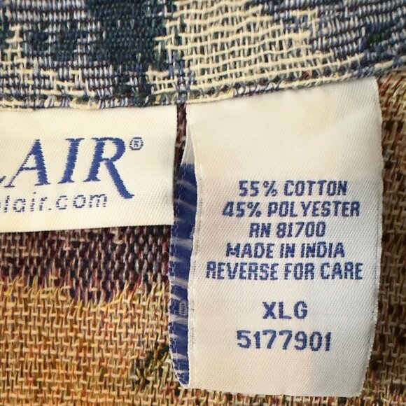 Vintage Blair Womens Woven Tapestry Lighthouse Print Button-Up Jacket Size XL - Picture 8 of 9